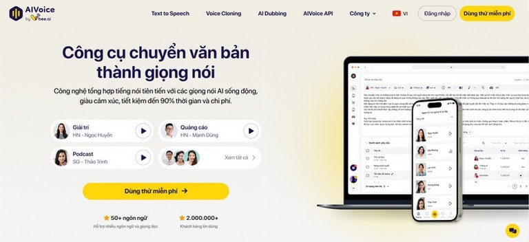 Vbee Text to Speech giúp tạo ra các bản hướng dẫn âm thanh sống động và chất lượng cao
