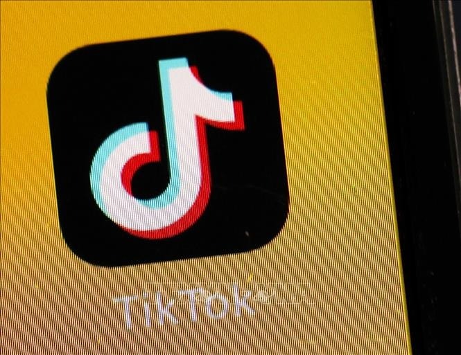 Biểu tượng TikTok. Ảnh: Kyodo/TTXVN