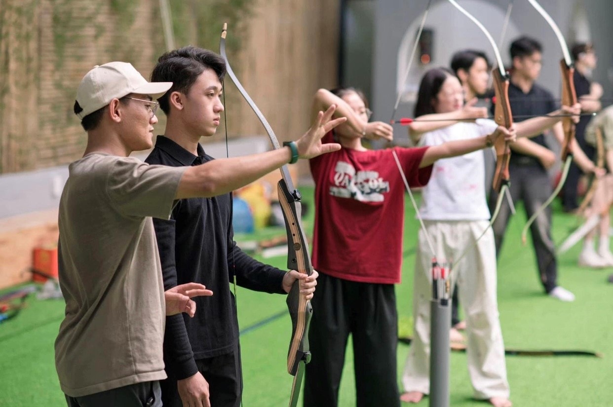 Bộ môn bắn cung trở thành xu hướng thu hút giới trẻ. Ảnh Đà Nẵng ACE Archery cung cấp