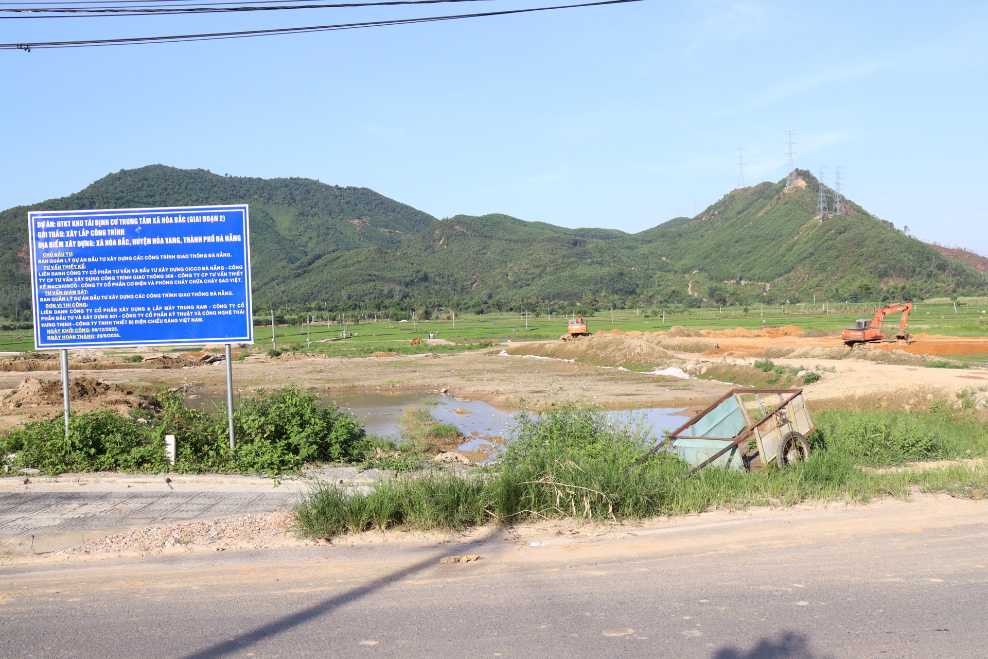 Còn nhiều hộ giải tỏa ở xã Hòa Bắc (huyện Hòa Vang) chờ nhận đất tái định cư thực tế do Khu tái định cư trung tâm xã Hòa Bắc giai đoạn 2 dự kiến hoàn thành cuối năm 2025. Ảnh: HOÀNG HIỆP