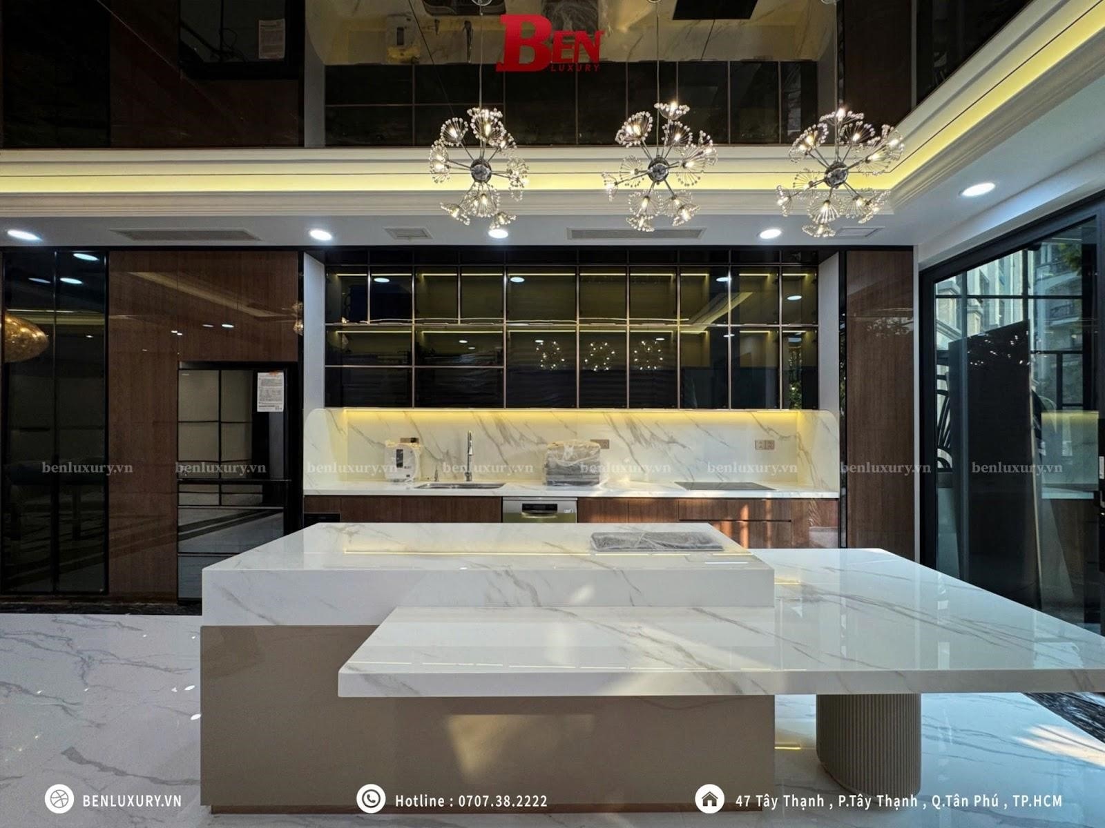 Tủ bếp Benluxury với đẹp tinh tế, sang trọng - Nguồn: Ảnh Benluxury