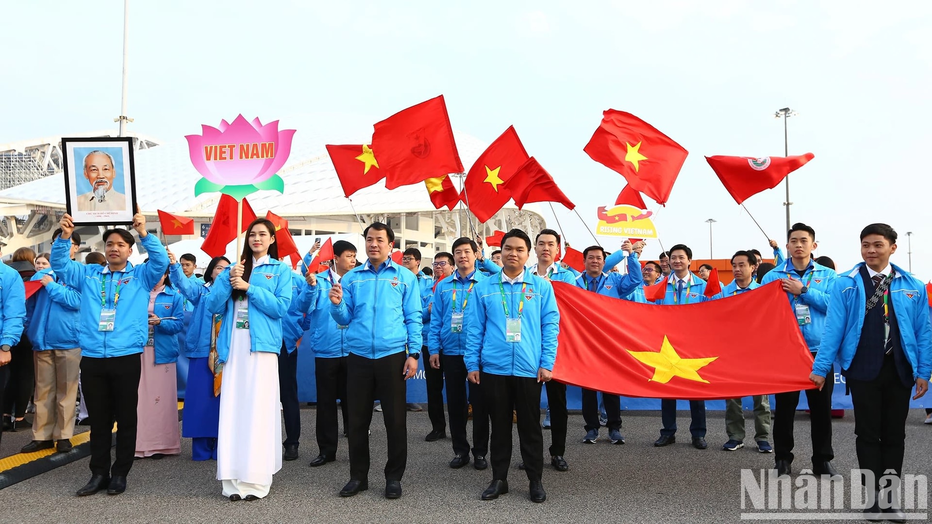 Đoàn Việt Nam tham gia Liên hoan Thanh niên Thế giới 2024 tại Sochi, LB Nga. Ảnh: XUÂN HƯNG