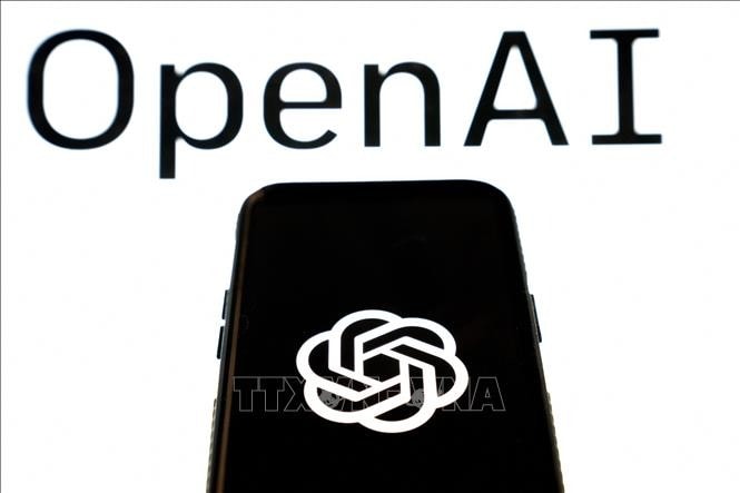 Biểu tượng ChatGPT của Công ty OpenAI tại một văn phòng ở Washington DC. Ảnh minh họa: AFP/TTXVN