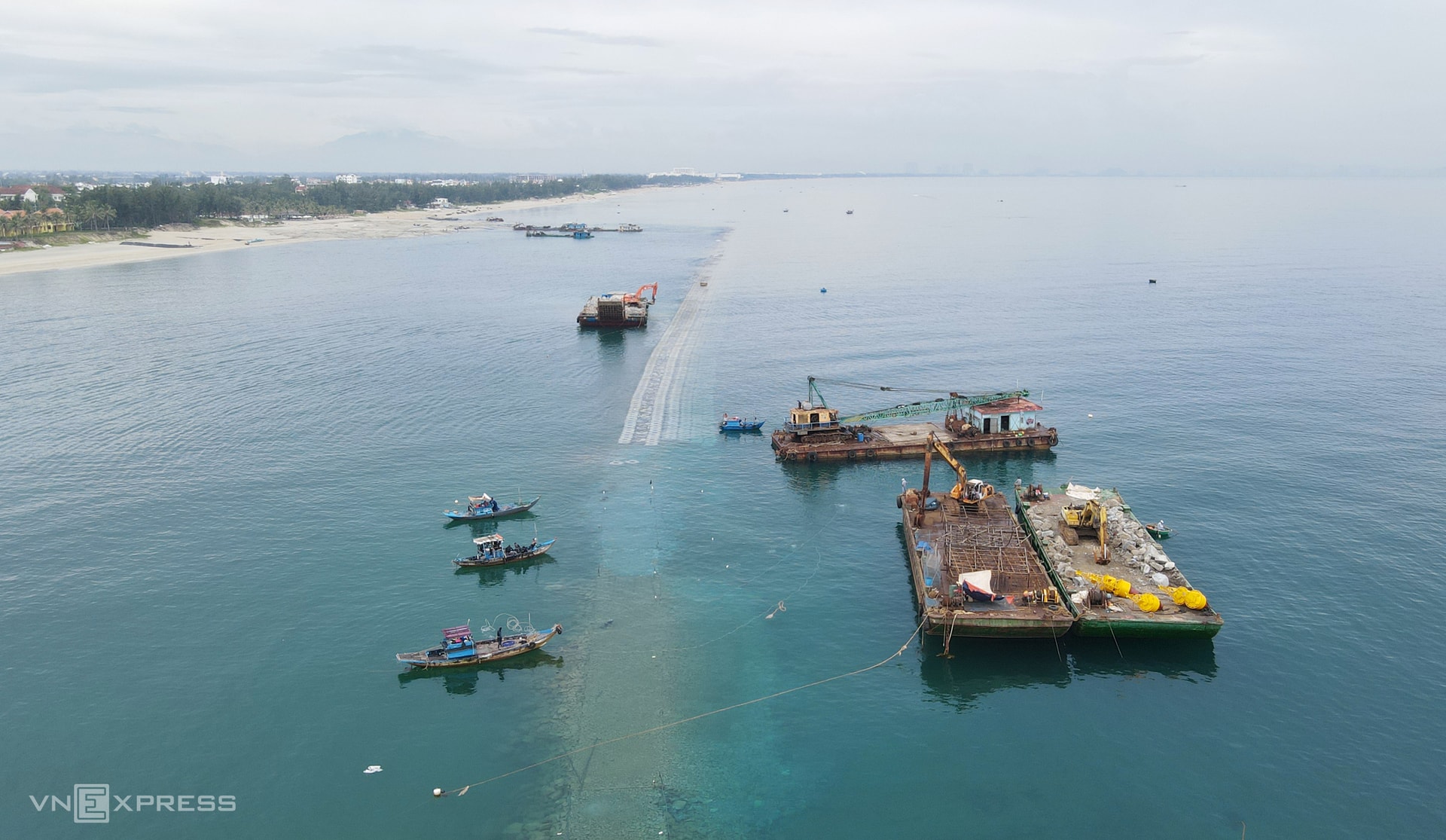 Once ranked among Asia's top 25, Cua Dai beach had eroded since 2014, losing hundreds of meters each year.