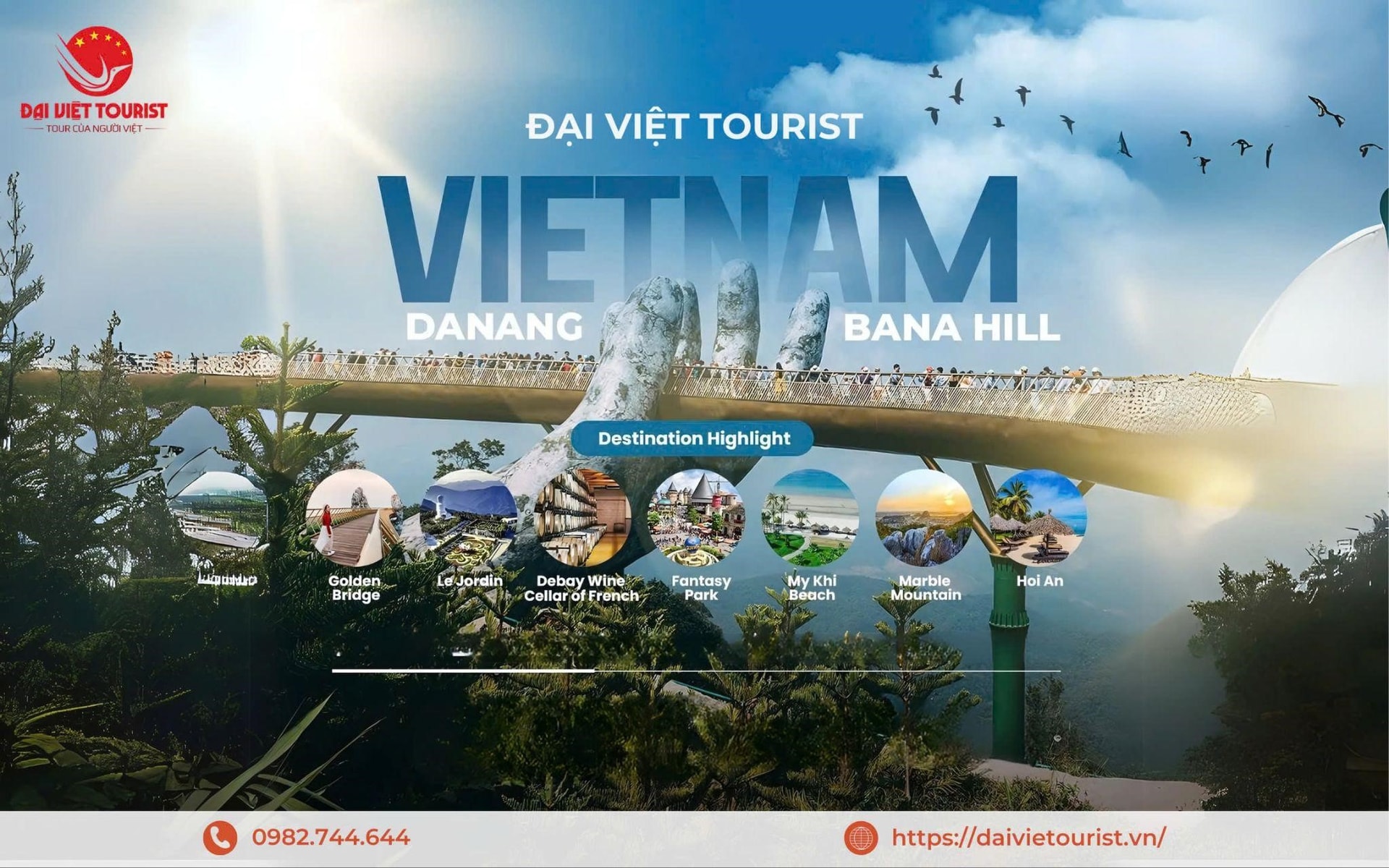 Tour Bà Nà Hills với vô vàn điểm check in hấp dẫn du khách.
