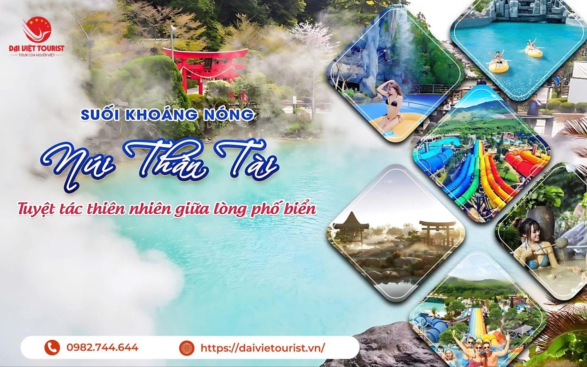 Tham gia tour Núi Thần Tài bạn được tham quan hết các địa điểm đẹp và ăn bufet 5 sao.