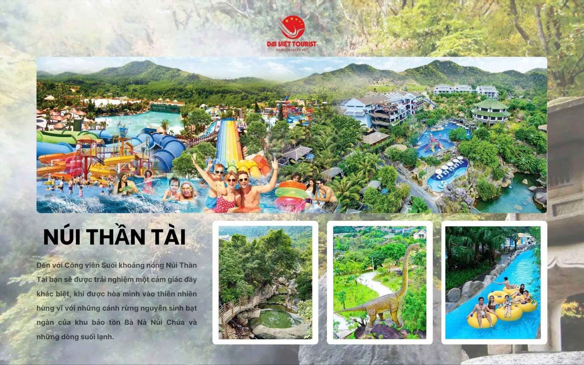 Hoà vào dòng khoáng nóng cùng tour núi Thần Tài.