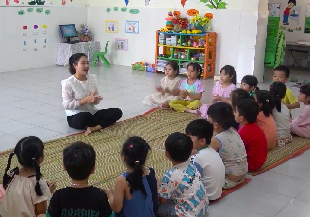 សាលាមត្តេយ្យនៅទីក្រុង Hoi An ផ្តោតលើការអប់រំដែលផ្តោតលើកុមារ។ រូបថត៖ ផាន់ សុន
