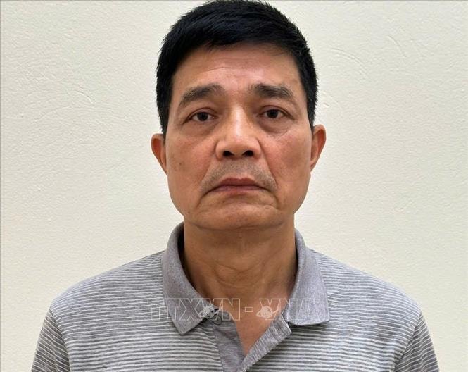 Bị can Nguyễn Thanh Phong, nguyên Cục trưởng Cục An toàn thực phẩm, Bộ Y tế. Ảnh: TTXVN