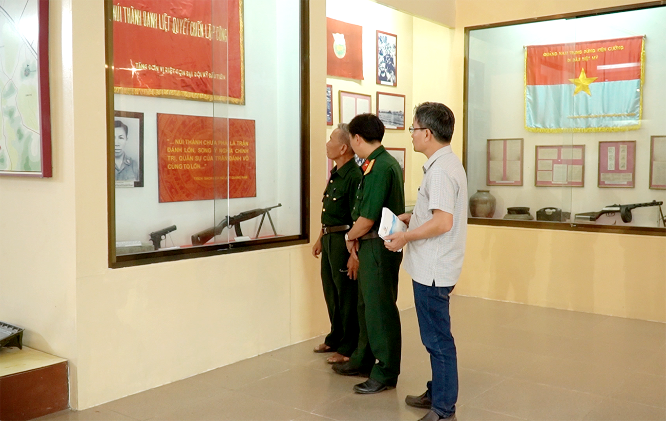 Nhiều kỷ vật và cờ tuyên dương của Chiến thắng Núi Thành được lưu giữ ở Bảo tàng Quân khu 5.