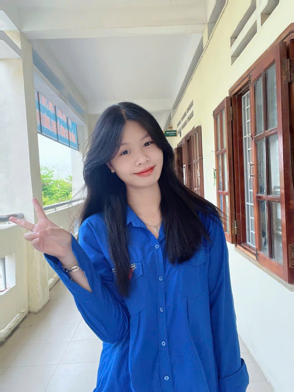 Học sinh Lê Nguyễn Kim Mến luôn cố gắng trong học tập, rèn luyện và sống xứng đáng với những giá trị to lớn, ý nghĩamàBácđểlại. Ảnh:T.V