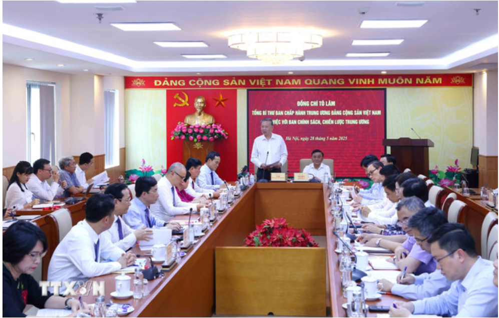 Quang cảnh buổi làm việc. (Ảnh: Phương Hoa/TTXVN)