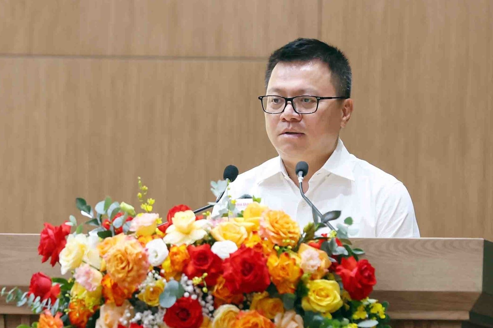 Ông Lê Quốc Minh, Ủy viên Trung ương Đảng, Phó Trưởng Ban Tuyên giáo - Dân vận Trung ương, Tổng Biên tập Báo Nhân Dân, Bí thư Đảng ủy, Chủ tịch Hội Nhà báo Việt Nam Ảnh tư liệu: TTXVN