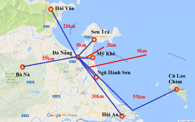 Chỉ bạn cách di chuyển từ Đà Nẵng đến Hội An