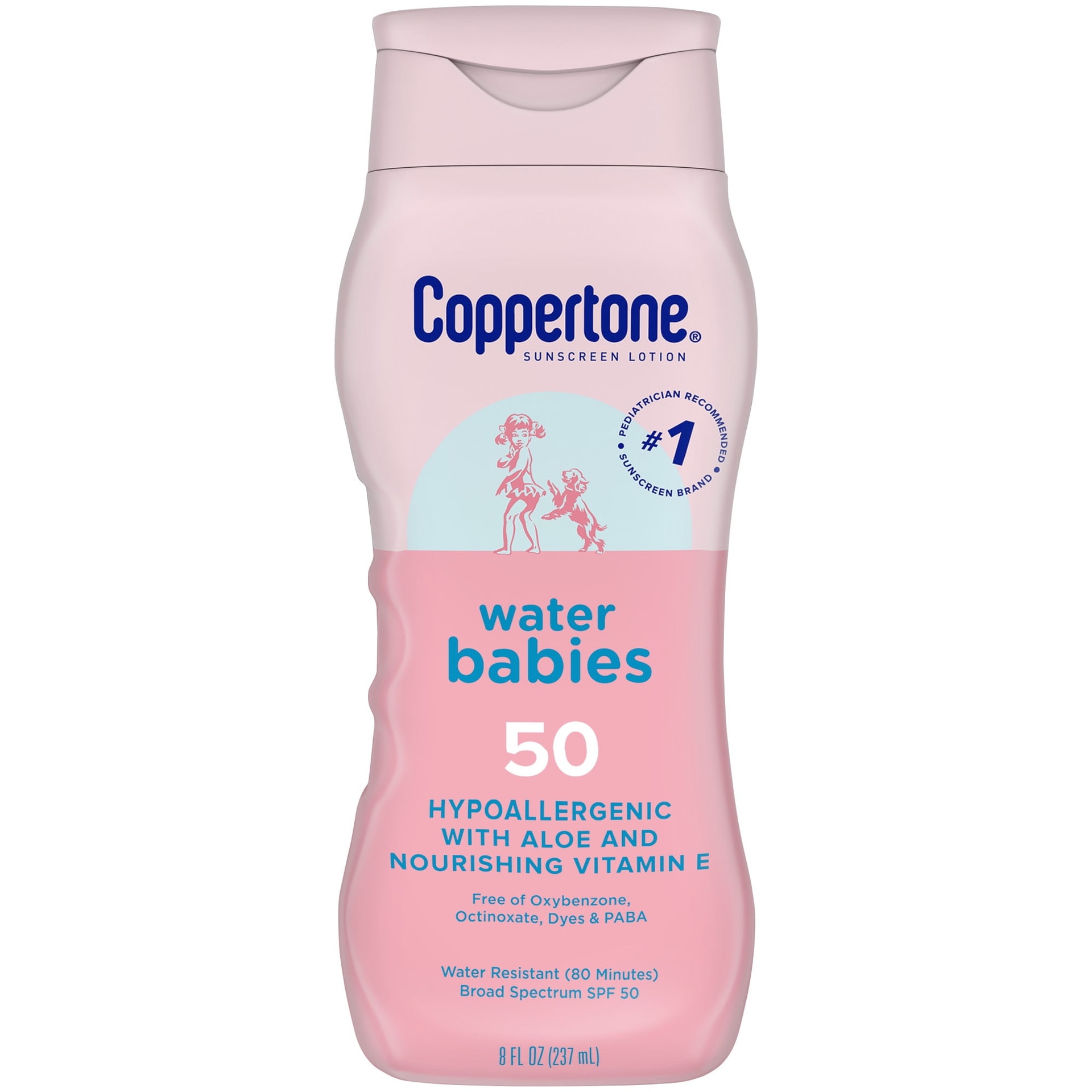 KEM CHỐNG NẮNG SPF 50 DÀNH CHO BÉ - COPPERTONE WATERBABIES SPF 50 BABY SUNSCREEN LOTION, SUNSCREEN SPF 50, 8 OZ