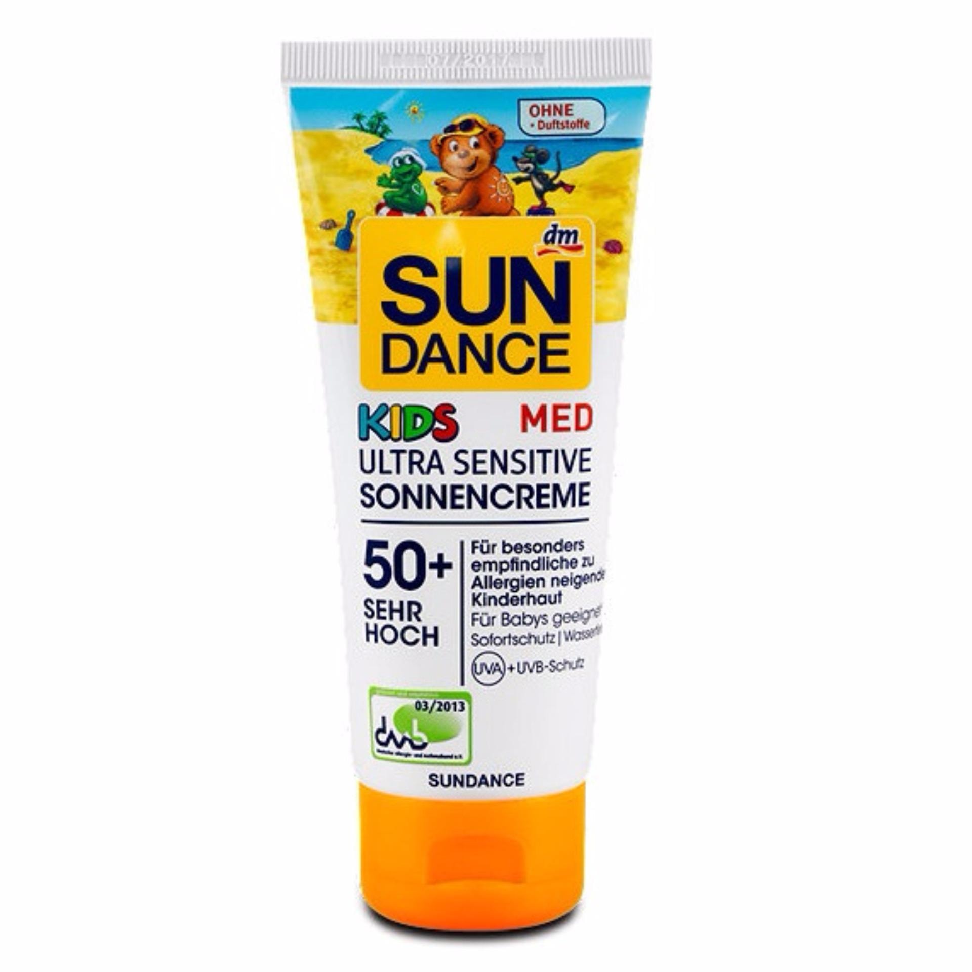 Kem Chống Nắng Sundance Kids Dành Cho Bé Da Nhạy Cảm SPF 50
