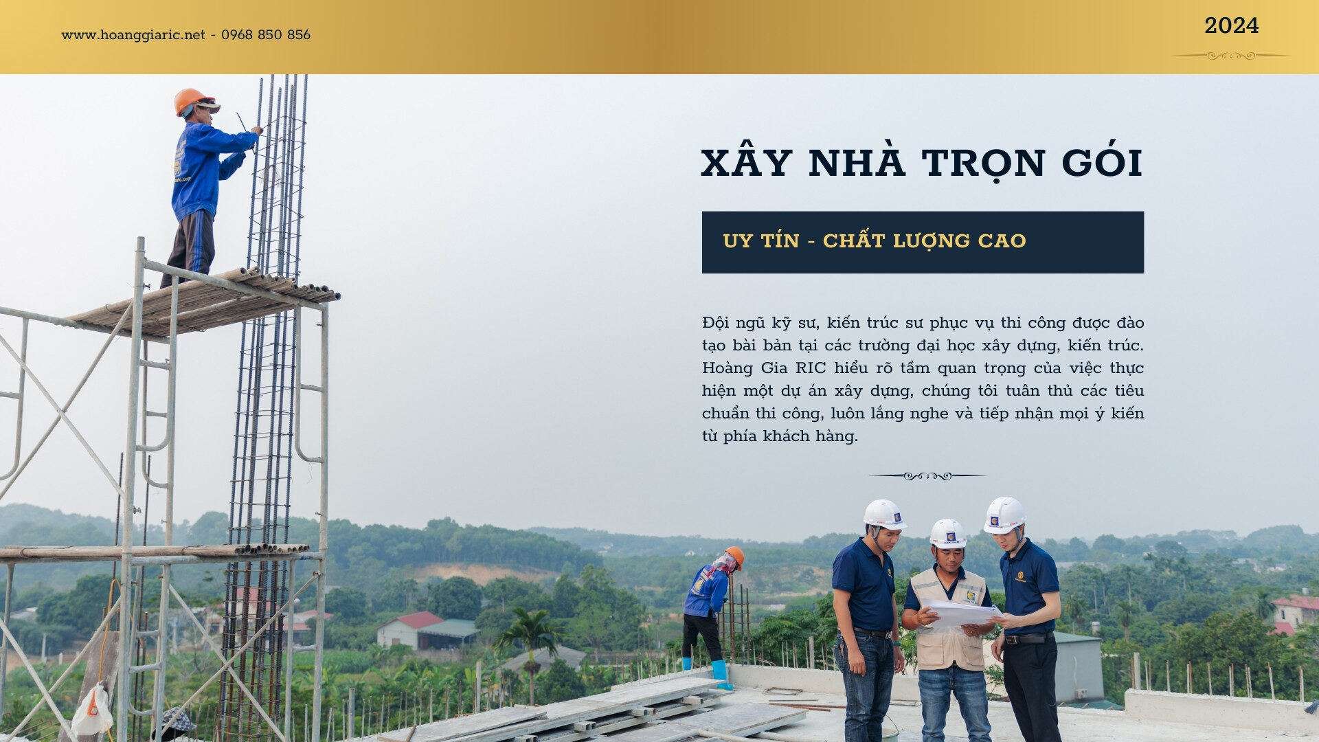 Dịch vụ xây nhà trọn gói tại Hoàng Gia Ric.