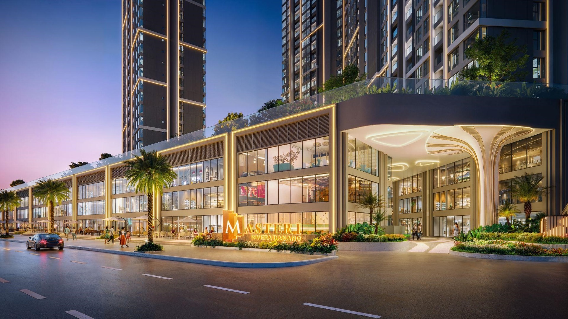 Thiết kế của Masteri Rivera Danang tạo nên một tổng thể kiến trúc hài hòa, nơi con người và cảnh quan kết nối liền mạch.