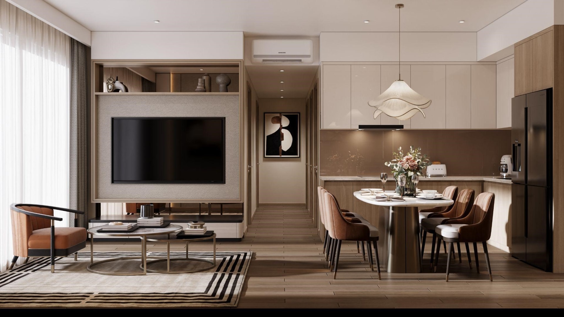 Tổ hợp các giá trị sống hiện đại được đan cài, giúp cư dân có thể an cư - làm việc - trải nghiệm - tận hưởng trong sự cân bằng, tiện nghi và riêng tư tuyệt đối.