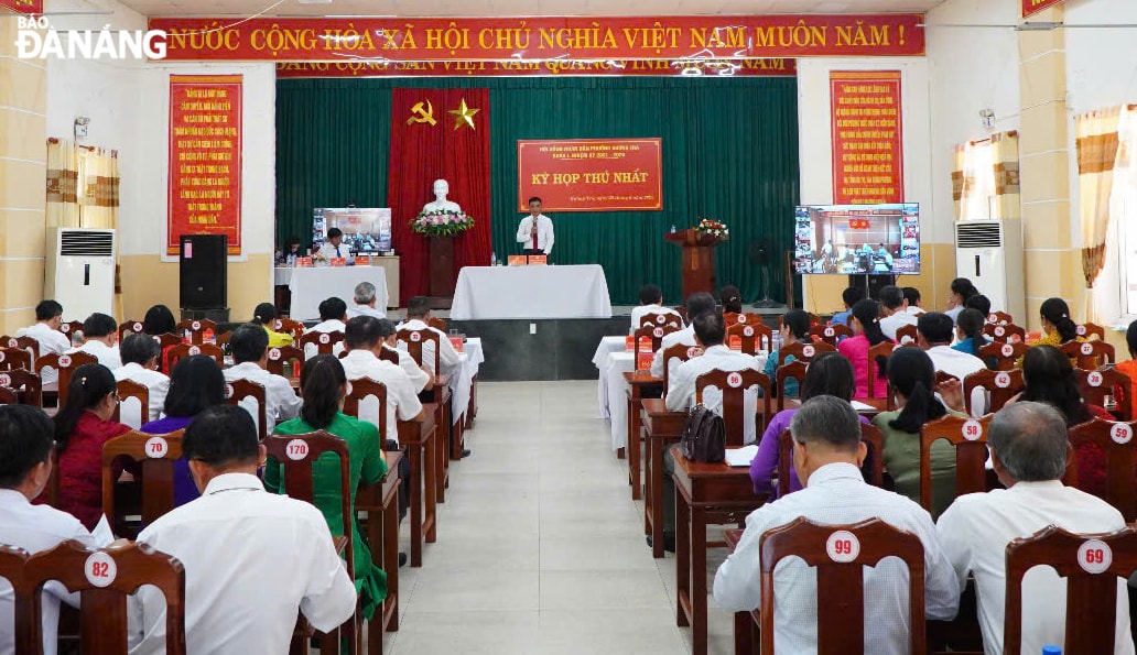 Vận hành thử nghiệm phường Hương Trà (Quảng Nam). Ảnh: X.HẬU