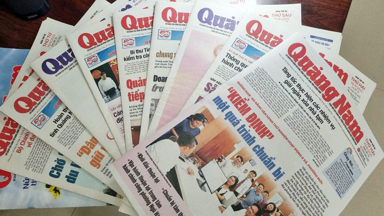 Báo Quảng Nam quen thuộc với bạn đọc suốt 28 năm qua. Ảnh: CHÂU NỮ
