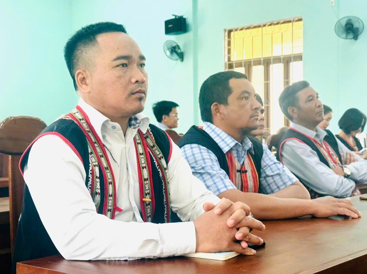 Điểm cầu xã Khâm Đức. Ảnh: TRỌNG Ý