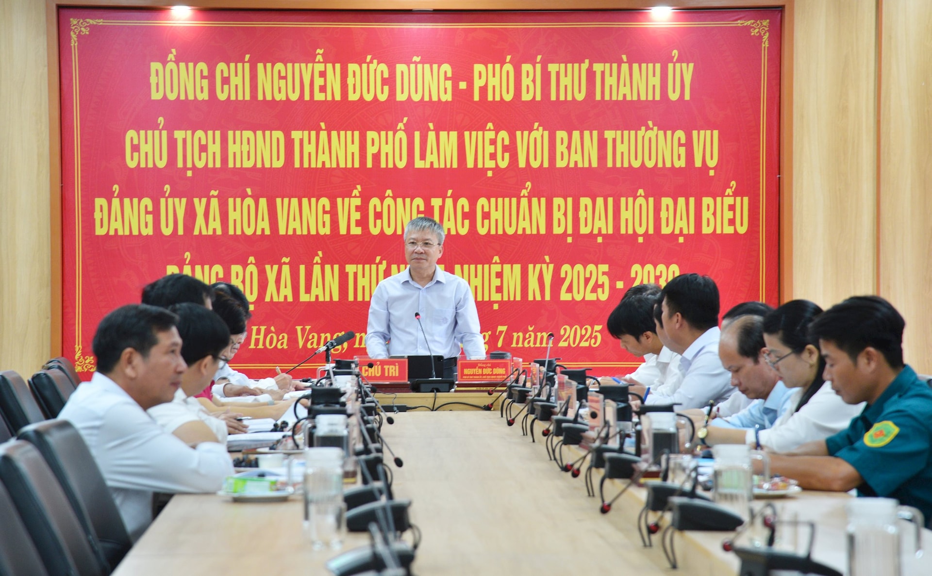 CT HDND thanh pho lam viec voi xa Hoa Vang
