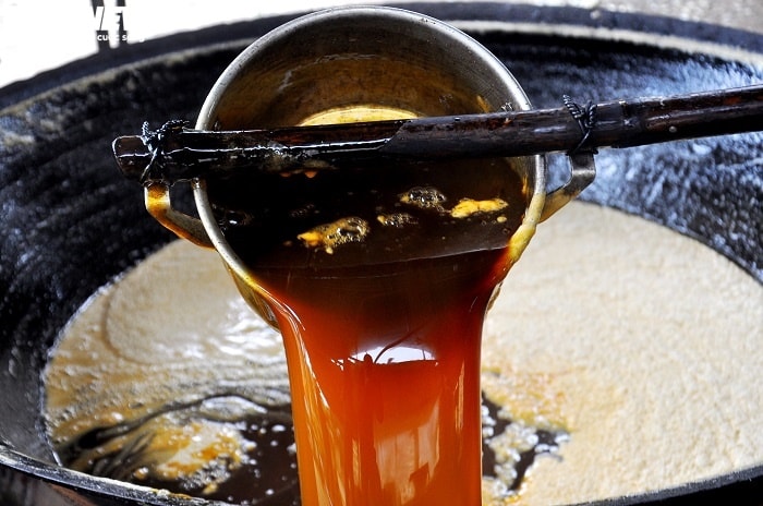 Molasses ត្រូវបានធ្វើឡើងតាមរយៈដំណាក់កាលជាច្រើន។ រូបថត៖ អ៊ីនធឺណិត