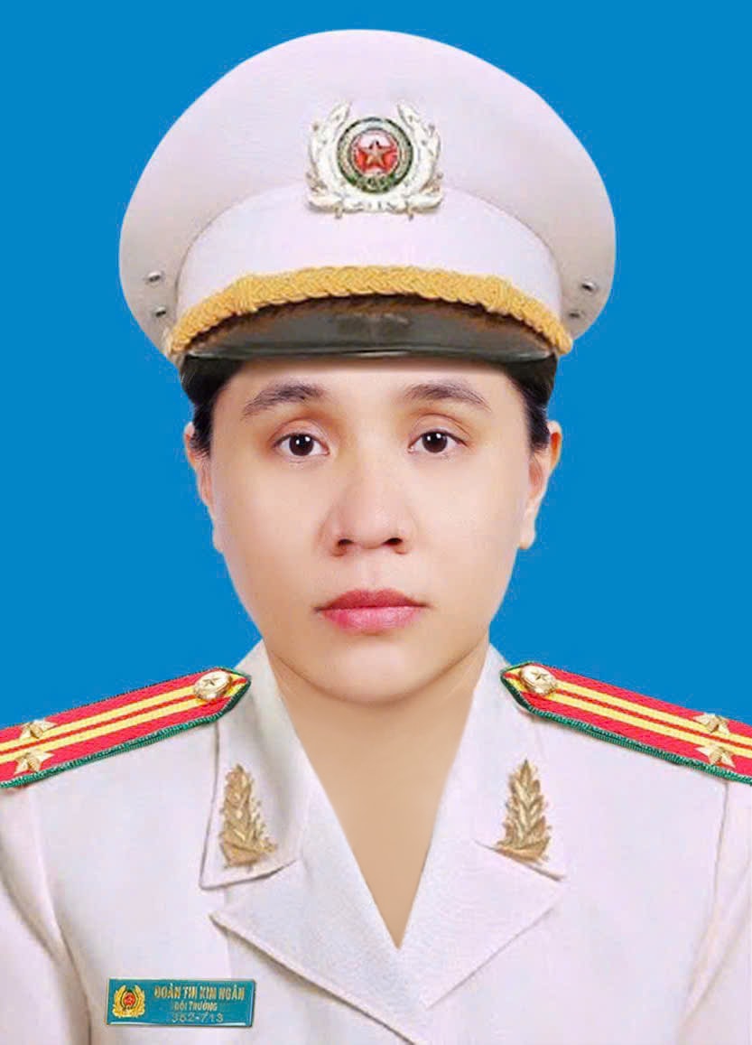 Trung tá Đoàn Thị Kim Ngân. Ảnh: NVCC