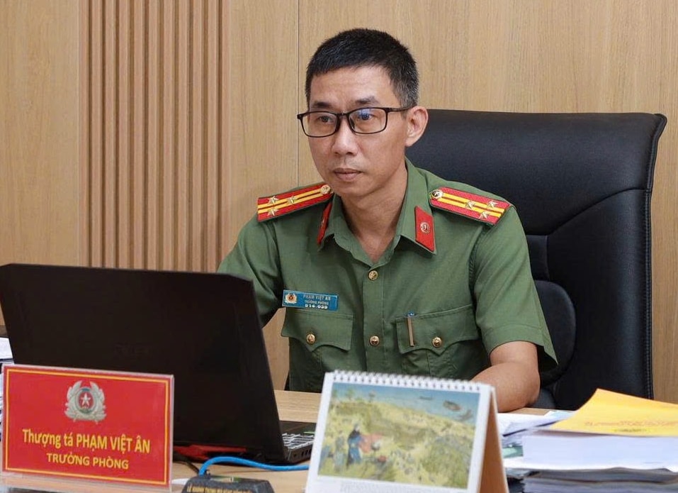 Thượng tá Phạm Việt Ân. Ảnh: NVCC
