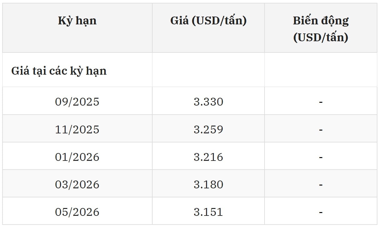 Giá cà phê Robusta London ngày 4 8 2025