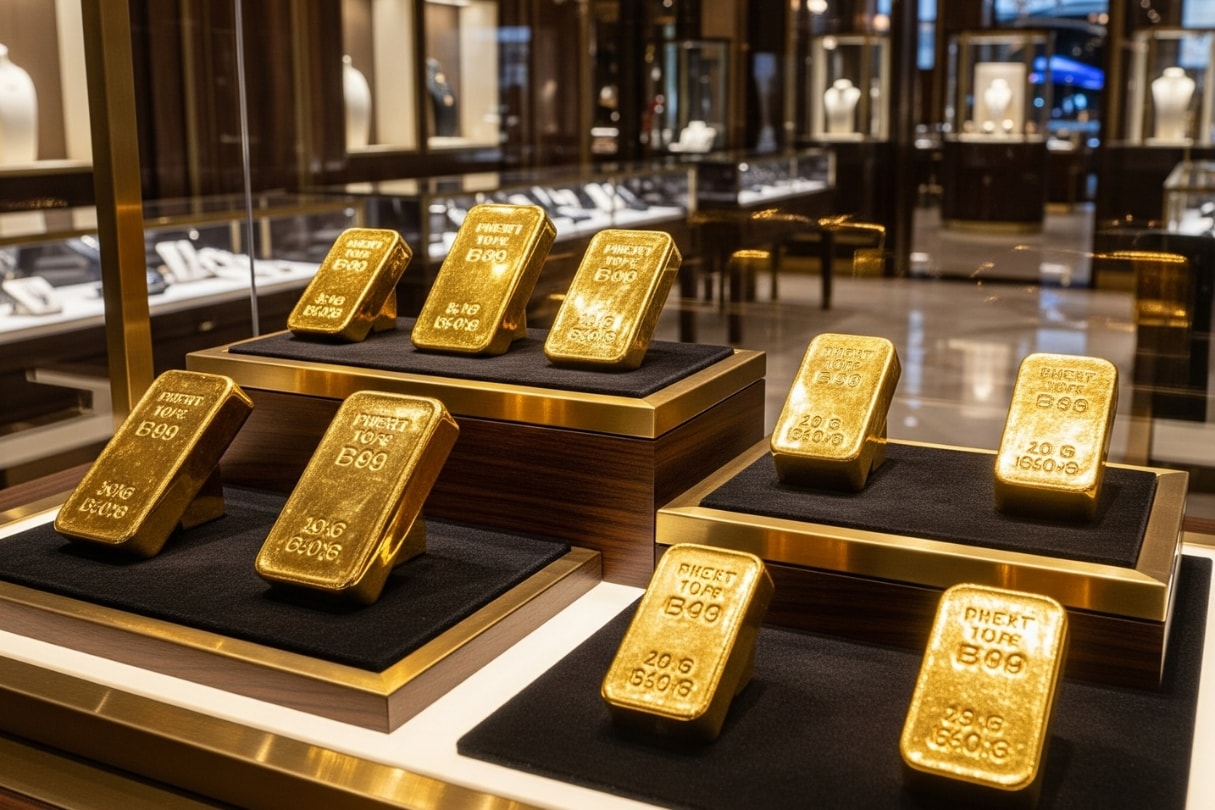 Giá vàng trưa nay 11 8 2025 SJC, DOJI và PNJ đồng loạt thủng mốc 124 triệu đồng