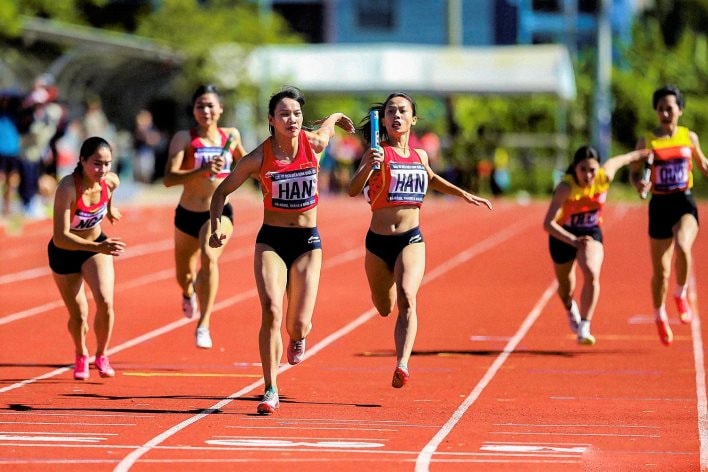 Nội dung tranh tài tại Giải điền kinh vô địch quốc gia 2025 diễn ra hấp dẫn, chất lượng chuyên môn cao. Ảnh: PHI NÔNG