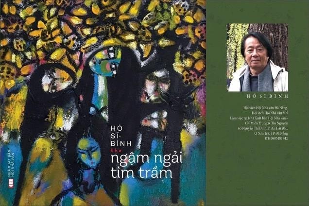 Bìa tập thơ Ngậm ngải tìm trầm.