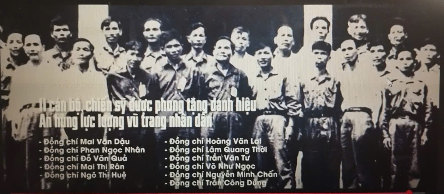 11 cán bộ, chiến sĩ Công an thành phố được phong tặng danh hiệu Anh hùng lực lượng vũ trang nhân dân thời kỳ chống Mỹ. Ảnh Tư liệu