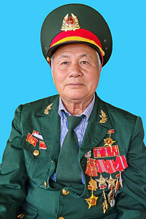 Chân dung ông Hoàng Ngọc Thanh - người vẽ tranh trong tù ngục. Ảnh: PHẠM LÂM