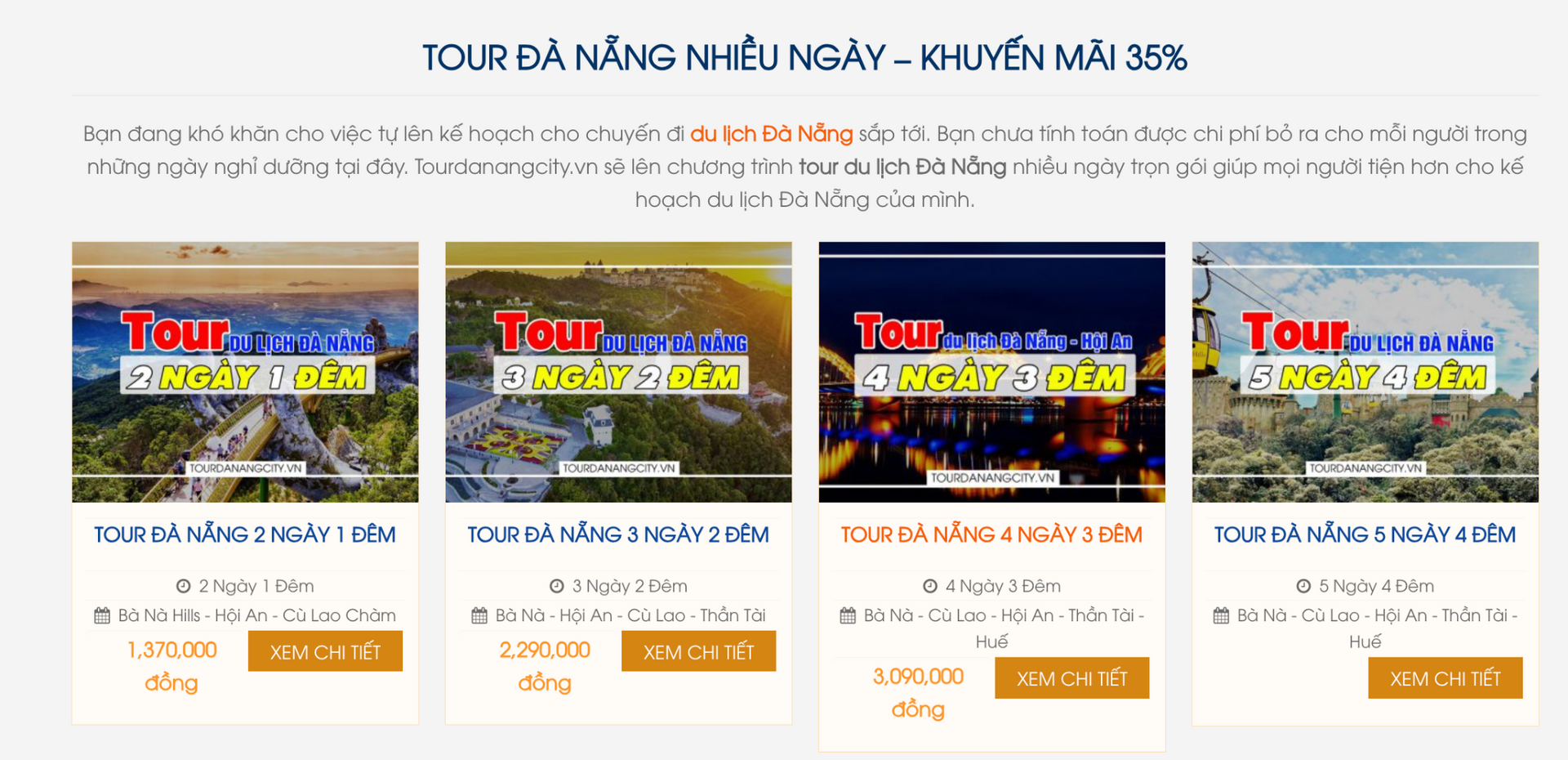 Hình thức đặt tour đơn giản nhanh chóng tại website TourDaNangCity.