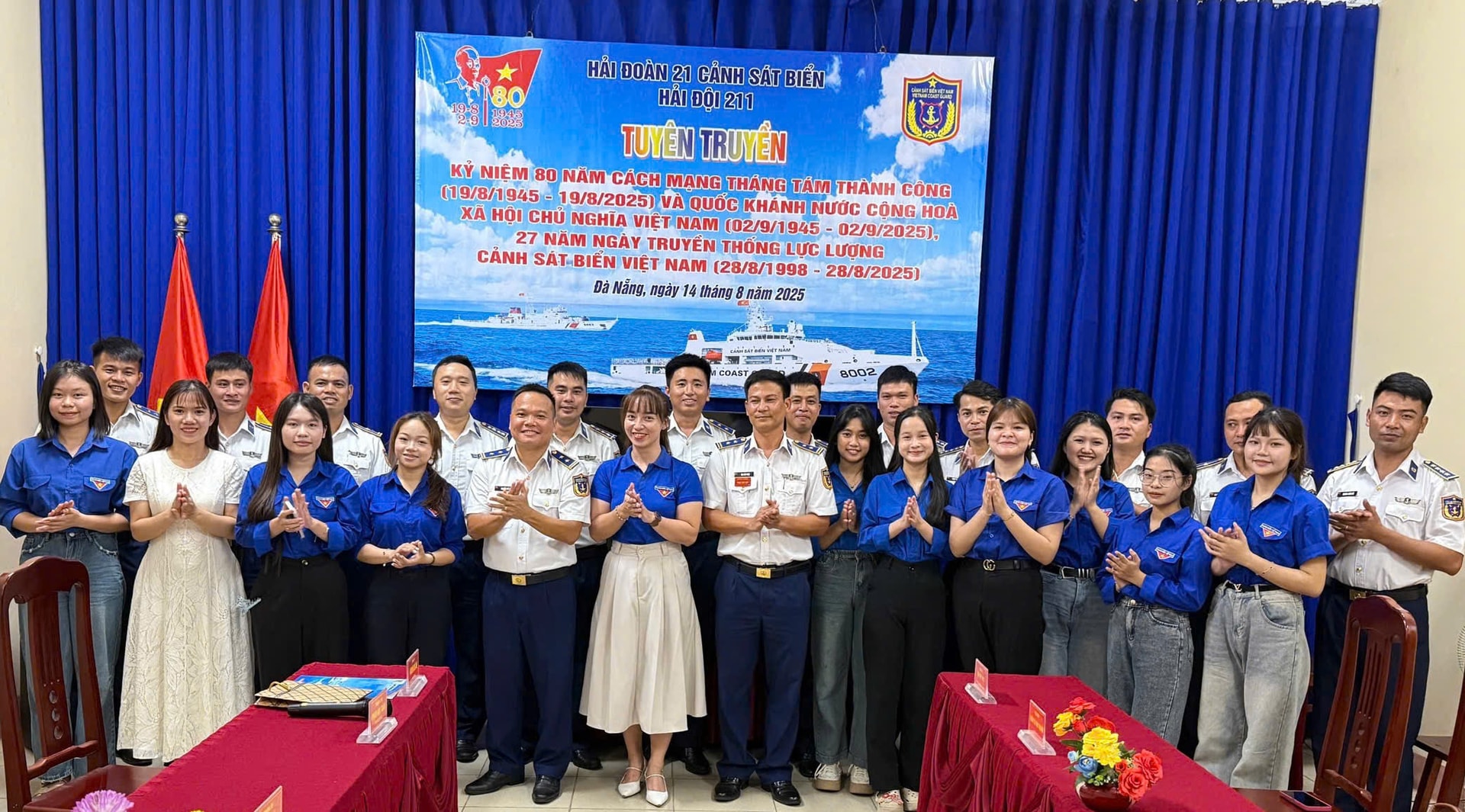 tổ chức tuyên truyền kỷ niệm 80 năm Cách mạng tháng Tám thành công và Quốc khánh 02.9