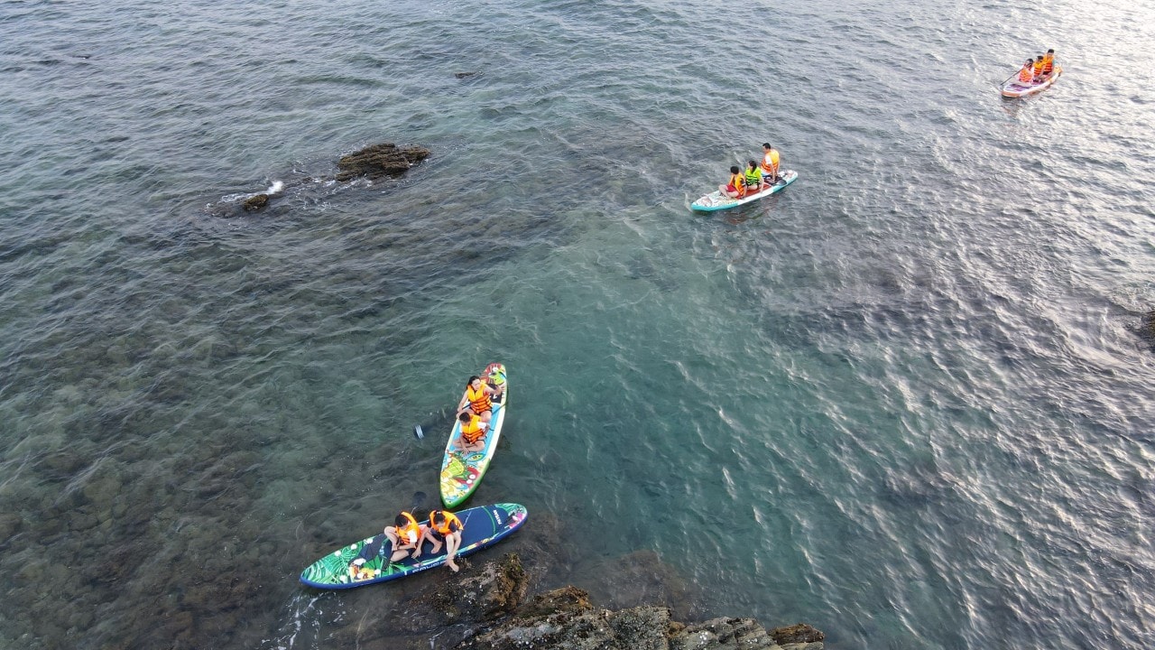 Khu vực rạn Bà Đậu Tam Tiến. Ảnh VĂN PHIN