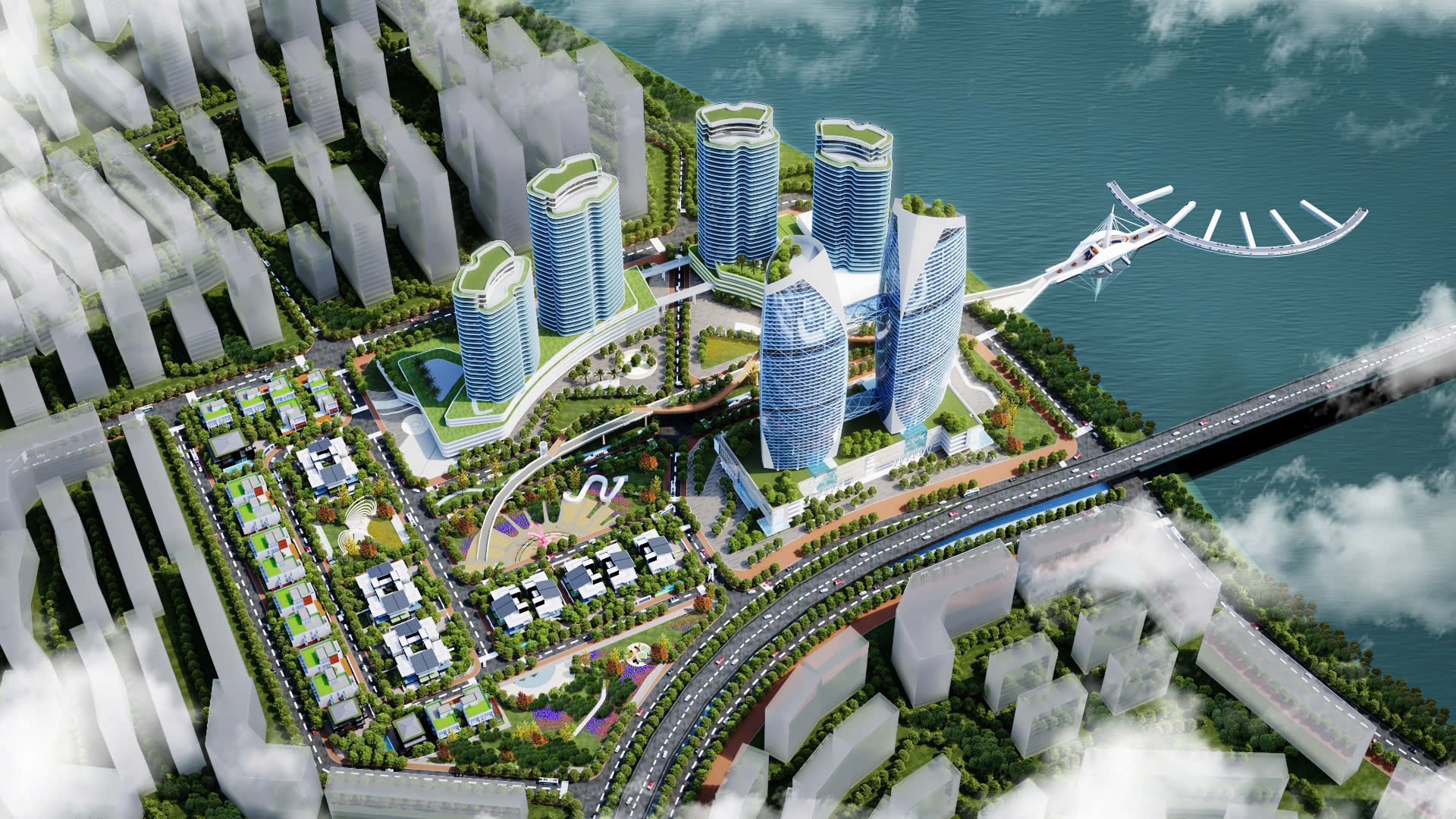Phối cảnh Trung tâm tài chính 3