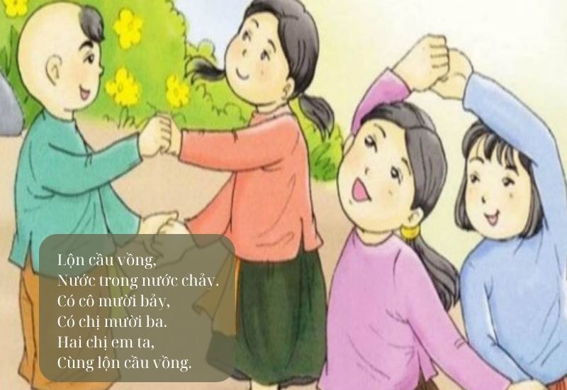 Sajak semaian dan permainan Melibas pelangi. Foto: Dokumen