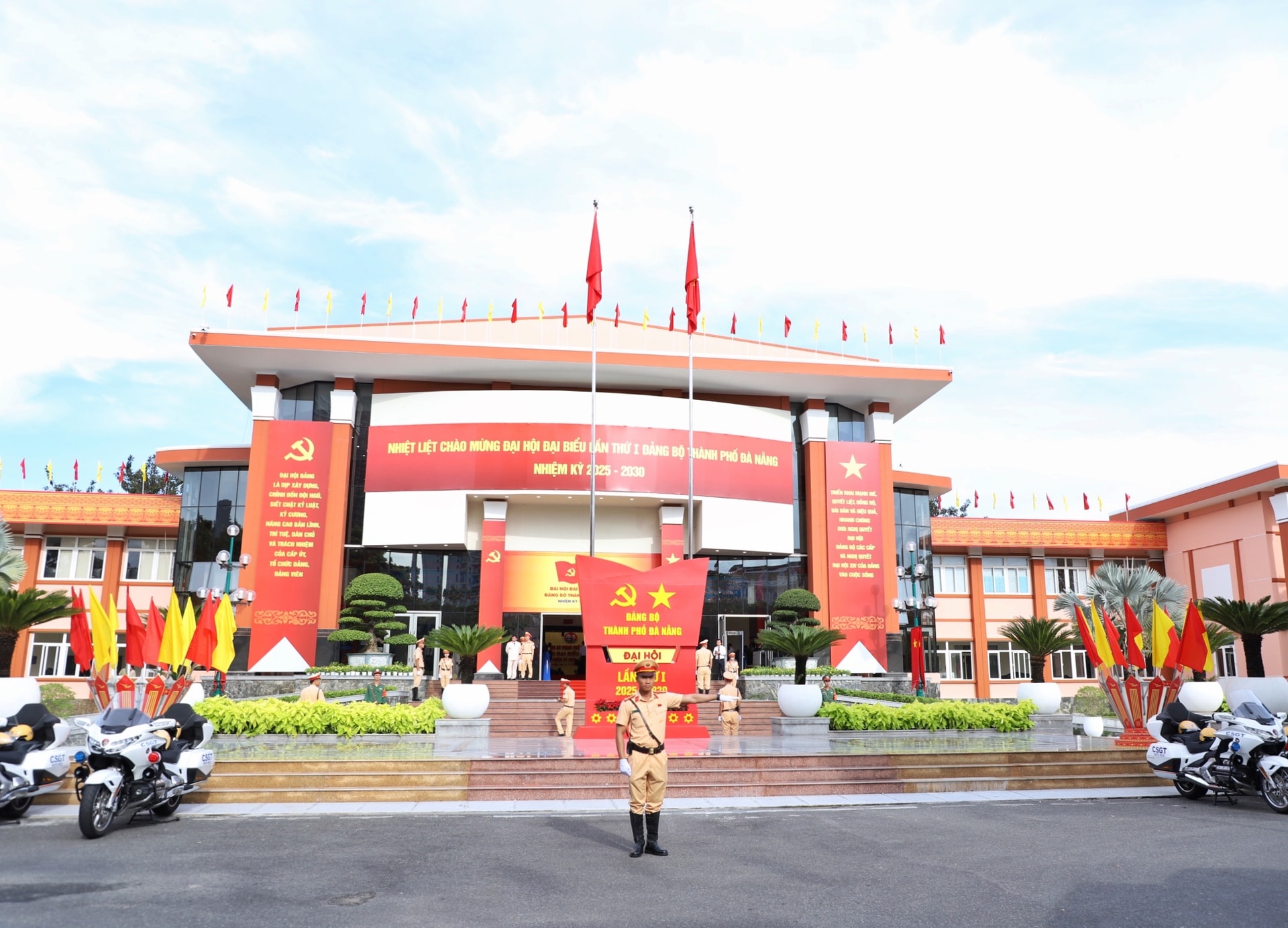 Trường Chính trị thành phố, nơi diễn ra Đại hội đại biểu lần thứ I Đảng bộ thành phố Đà Nẵng nhiệm kỳ 2025 - 2030.