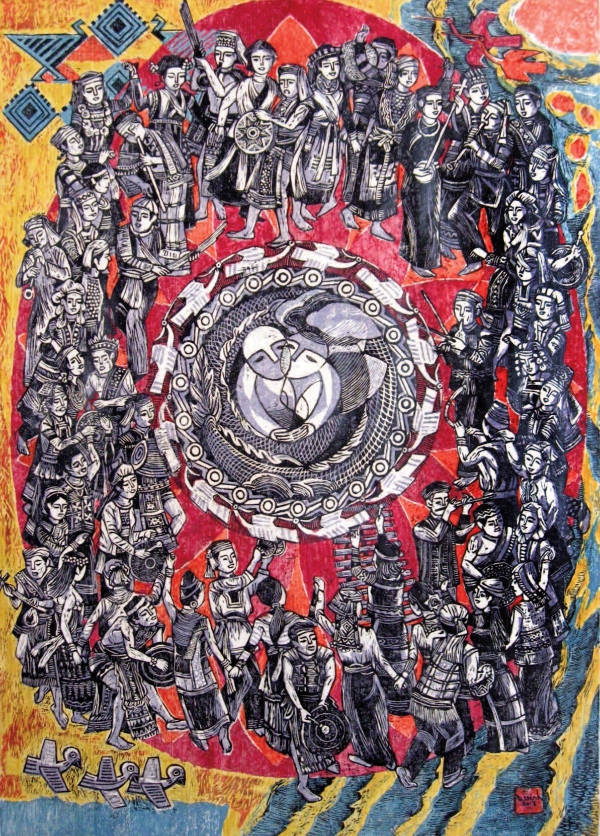 Người Việt Nam – khắc gỗ - 2013 