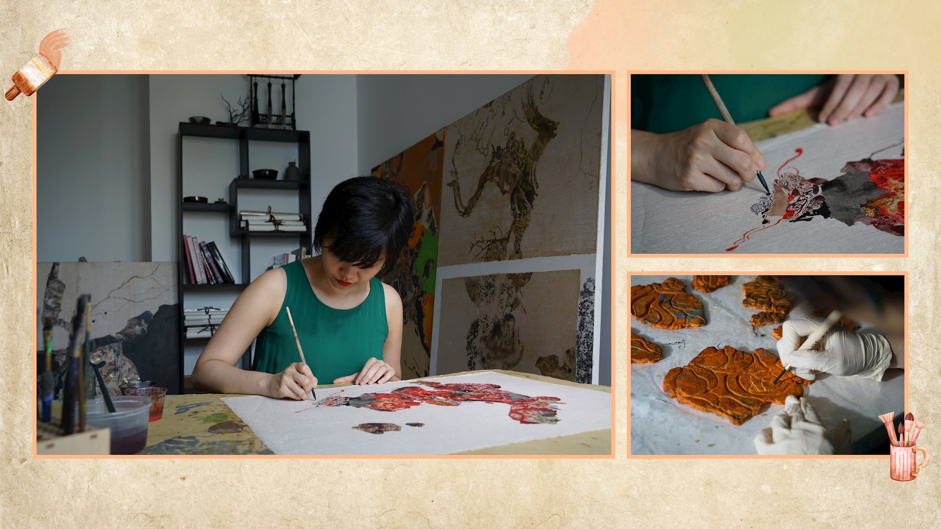 Pink and Red Floral Watercolor Group Project Presentation (1)