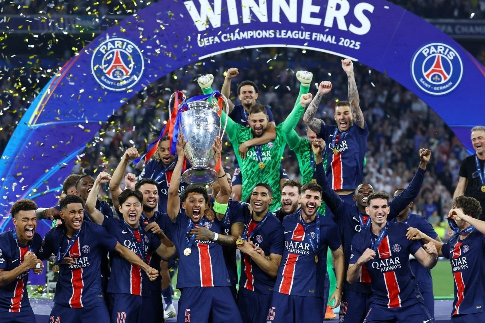 PSG giành giải CLB nam của năm 2025
