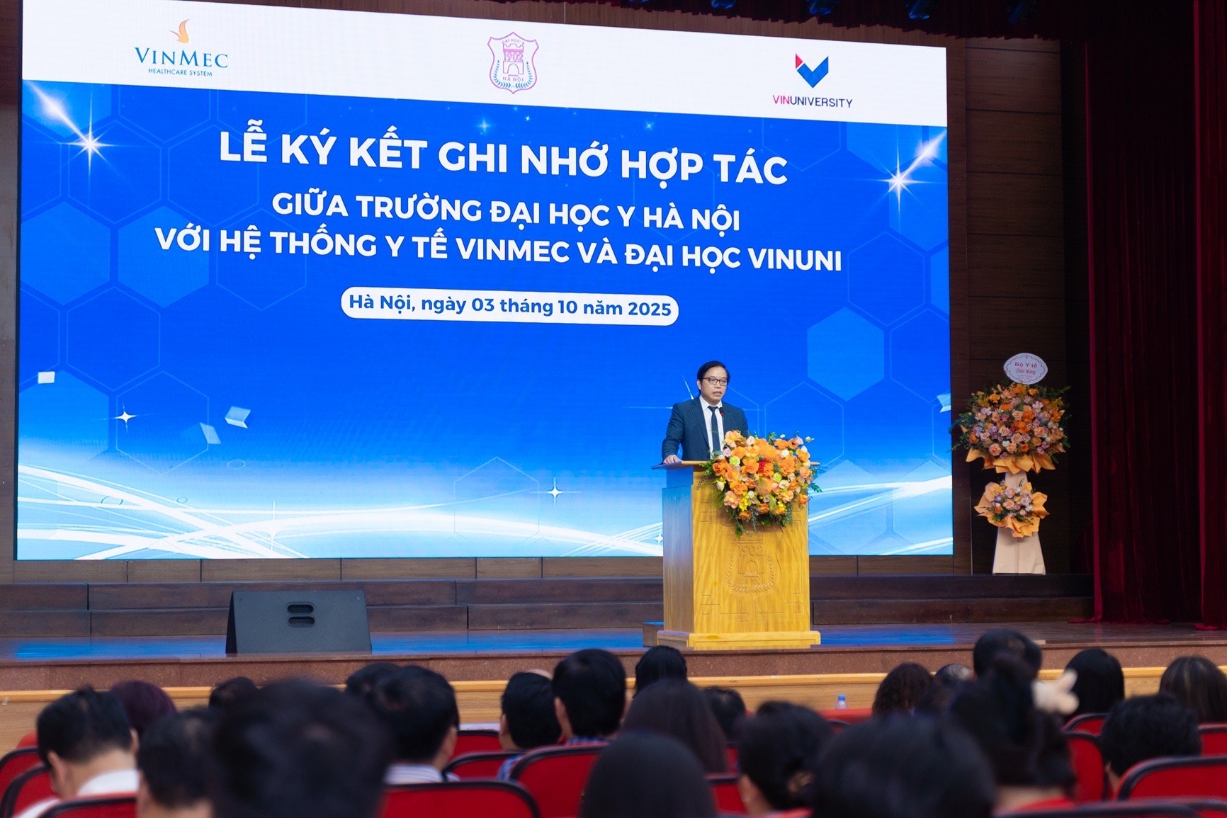 GS.TS.BS Trần Trung Dũng, Tổng Giám đốc hệ thống Y tế Vinmec khẳng định đây là cơ hội để kết nối sức mạnh, hình thành đội ngũ nhân lực y tế bền vững, phục vụ cộng đồng.