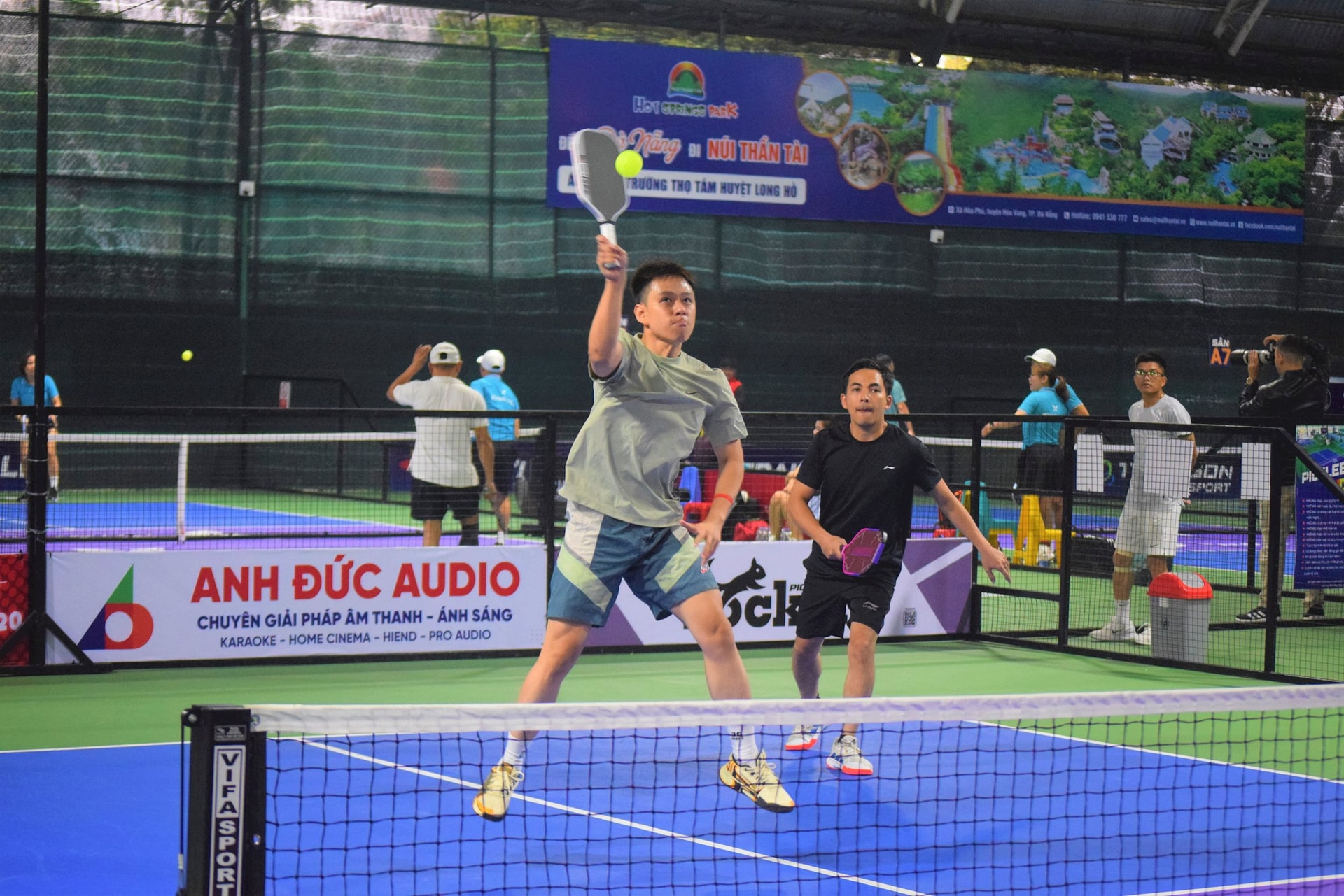 Môn Pickleball sẽ có lần đầu tiên góp mặt tại Đại hội Thể dục thể thao thành phố. Ảnh: PHI NÔNG