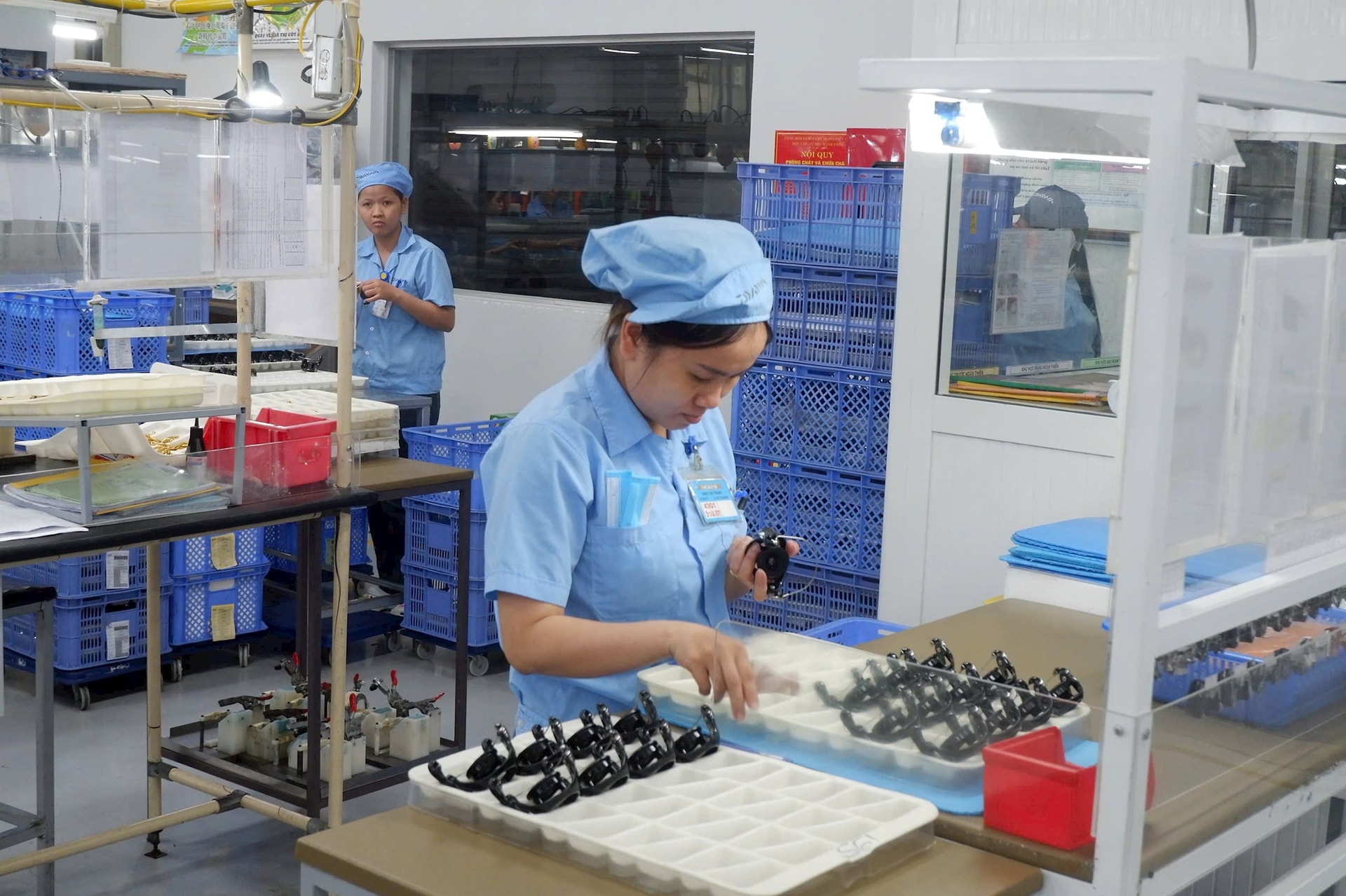 Hoạt động sản xuất tại Công ty TNHH Daiwa Việt Nam. Ảnh: M.QUẾ