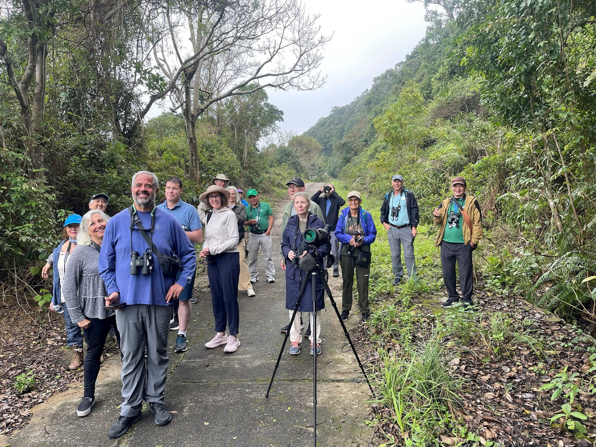 Foreign tourists explore the nature on Da Nang