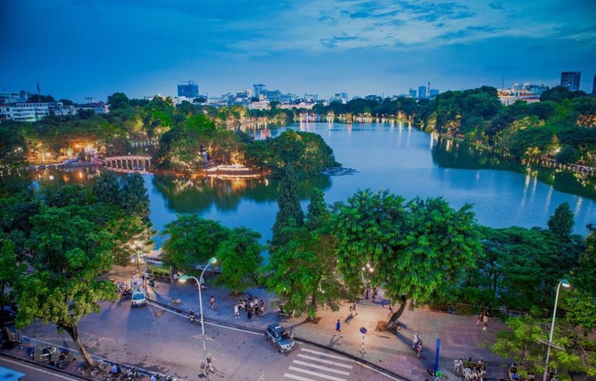 Một góc phố cổ Hà Nội với kiến trúc đặc trưng